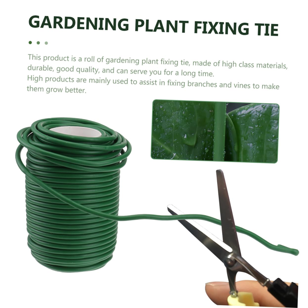 Gartenkabelbinder zum Befestigen von Pflanzen und Ranken 2 Rollen Grün
