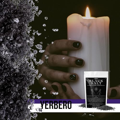 Miniatura 6 de Yerbero - Sal negra para protección 6oz (170g) - Sal Negra - Suministros esenciales de Wiccan y brujería para rituales, hechizos y purificación -