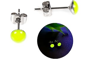 Glow in the Dark Stud Earrings for Women, Teens, and Girls