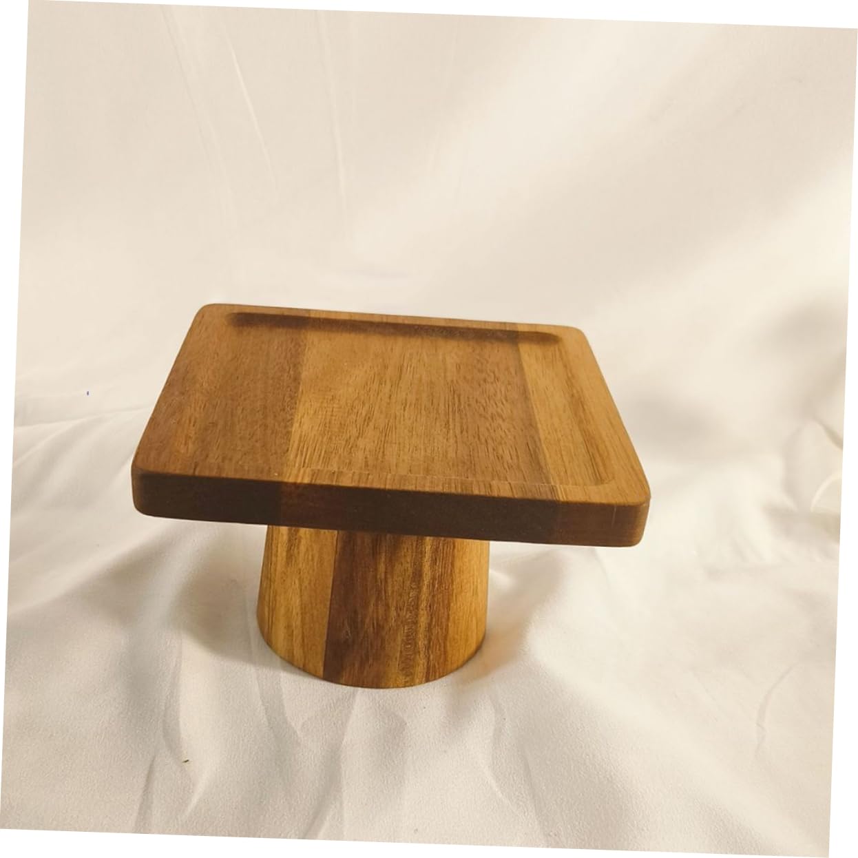 IMIKEYA Présentoir à Gâteaux en Bois Carré Khaki Grosse Capacité
