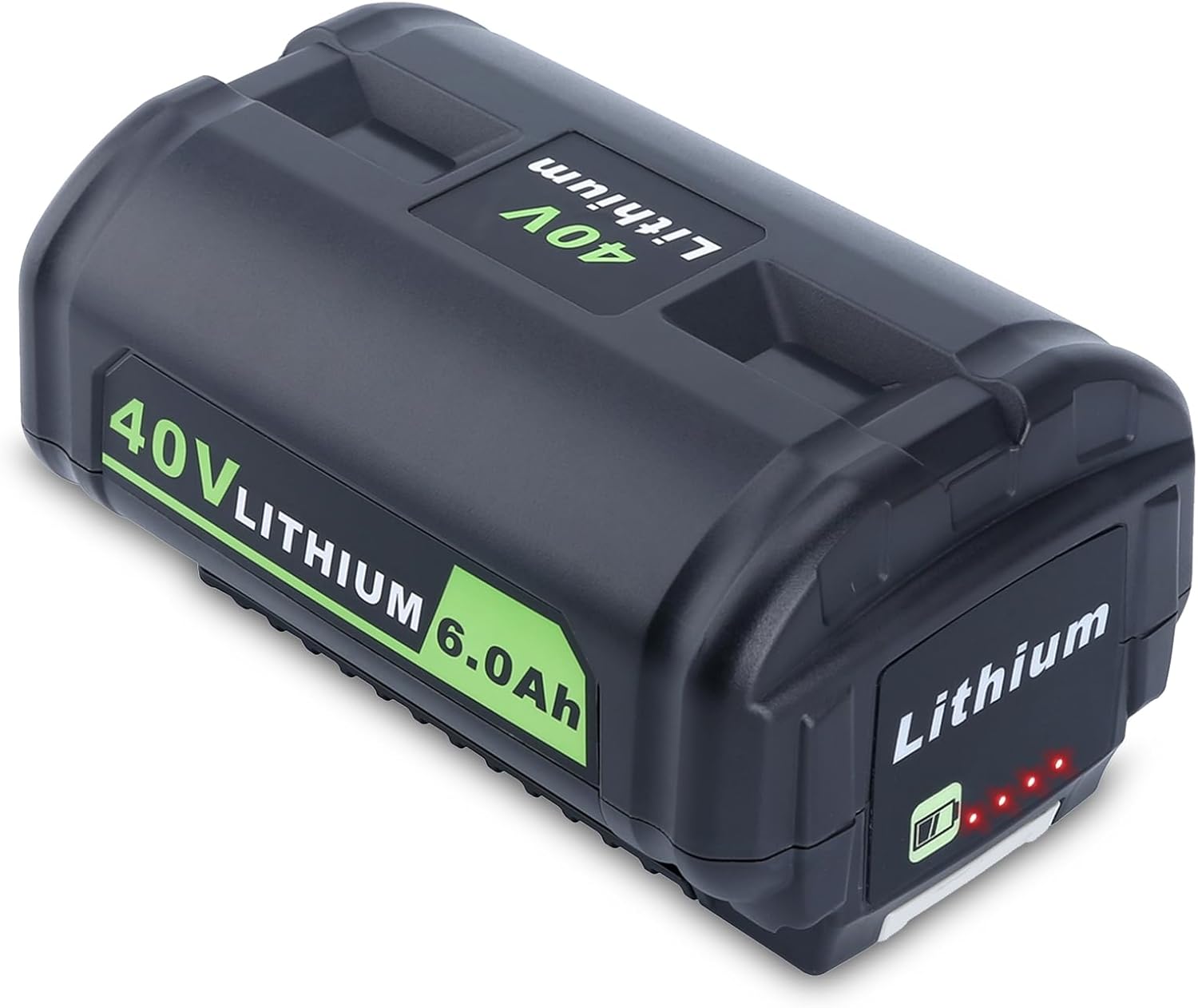 Compatible with Ryobi 40V 6.0Ah High-Output Battery, Compatible with Ryobi 40-Volt Mower Battery OP4050A OP4040A OP4030A OP4020A OP4015A OP4060A OP4075A and 40V Max Outdoor Cordless Power Tools 6.0Ah 40V Battery OP4050A