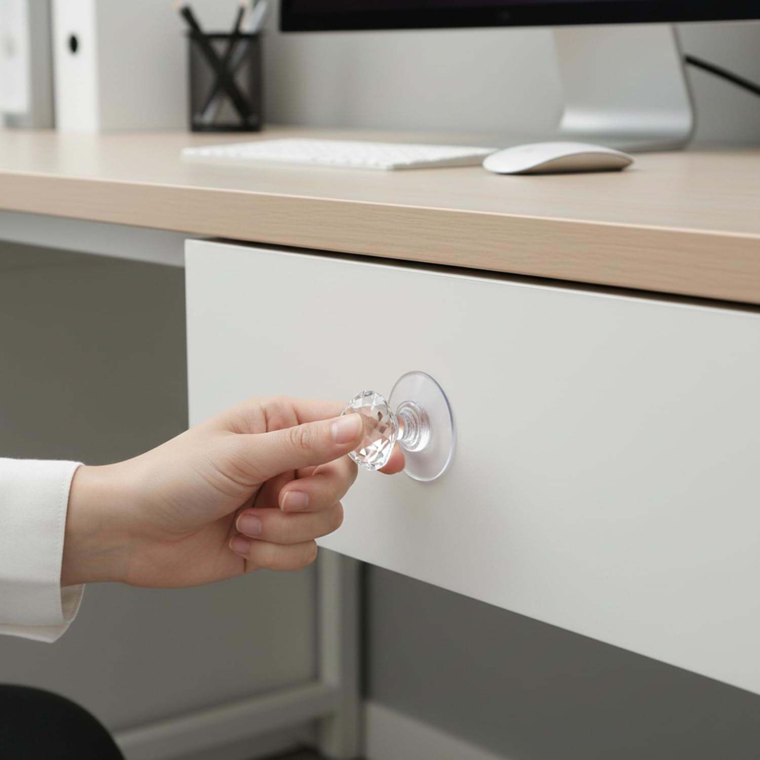 XML Drawer Knobs - Self Adhesive Cabinet Handles -4