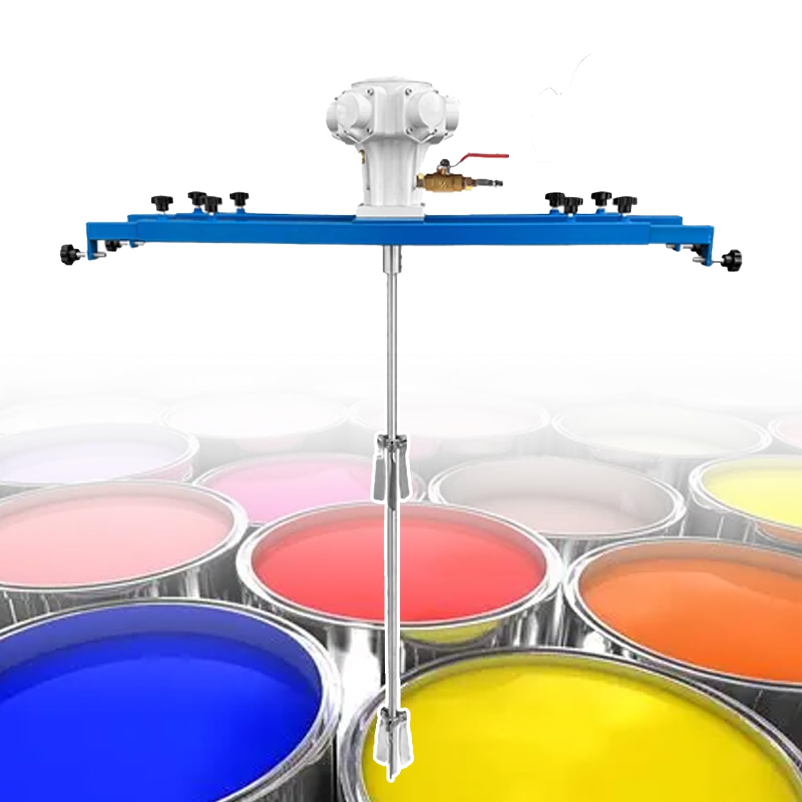 GZGHRZQS IBC Pneumatic Paint Mixer | IBC Air Agitators with Support Hanger | 1/2HP, 3/4PHP, 1HP Paint Stirring Machine Mix Tool | Bracket Mixer | for IBC Ton Barrels