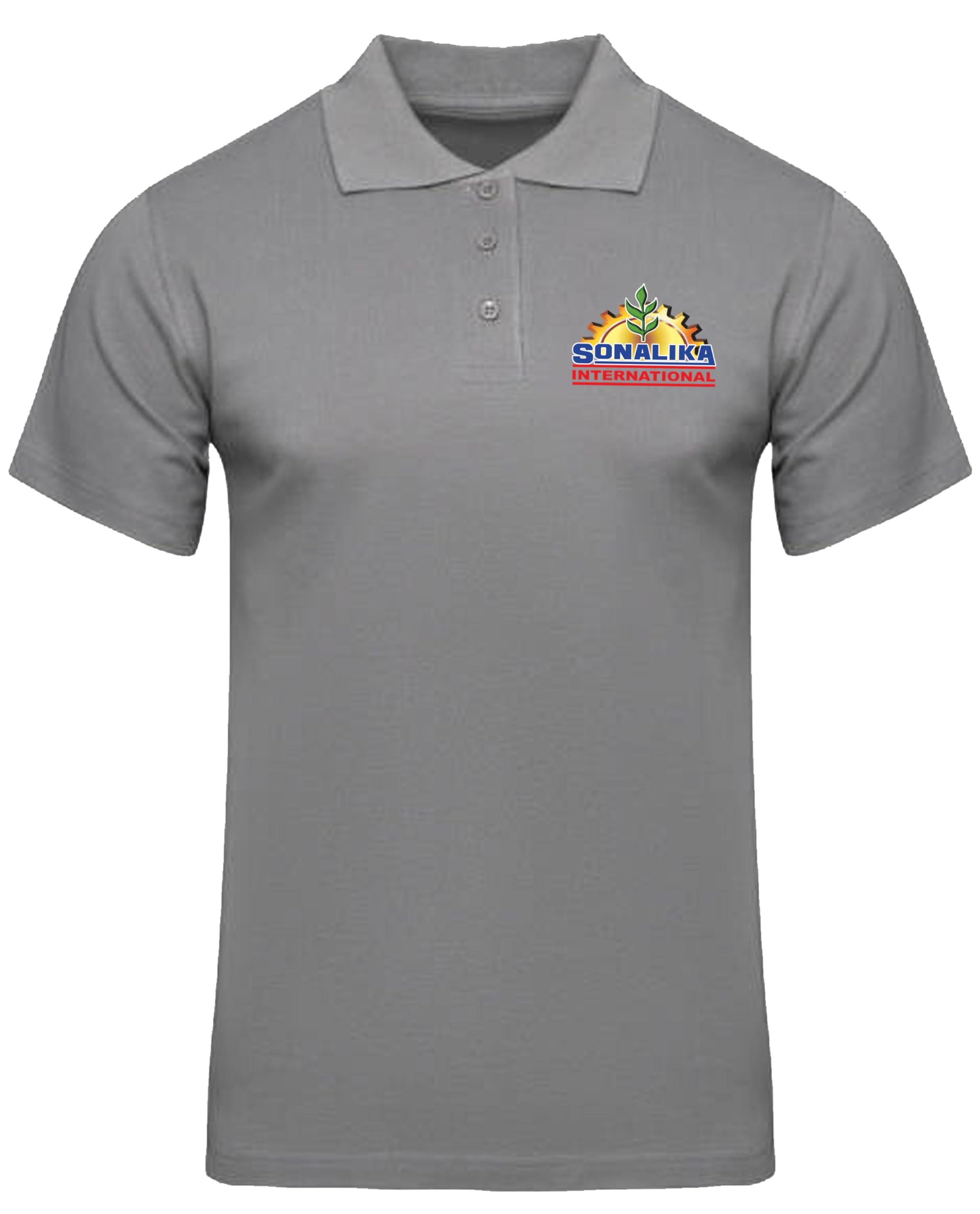 American AppleSonalika Logo Printed Polo/Collar Half Sleeve T-Shirt for Sonalika Staff Employee Promotion T Shirt for Men and Women