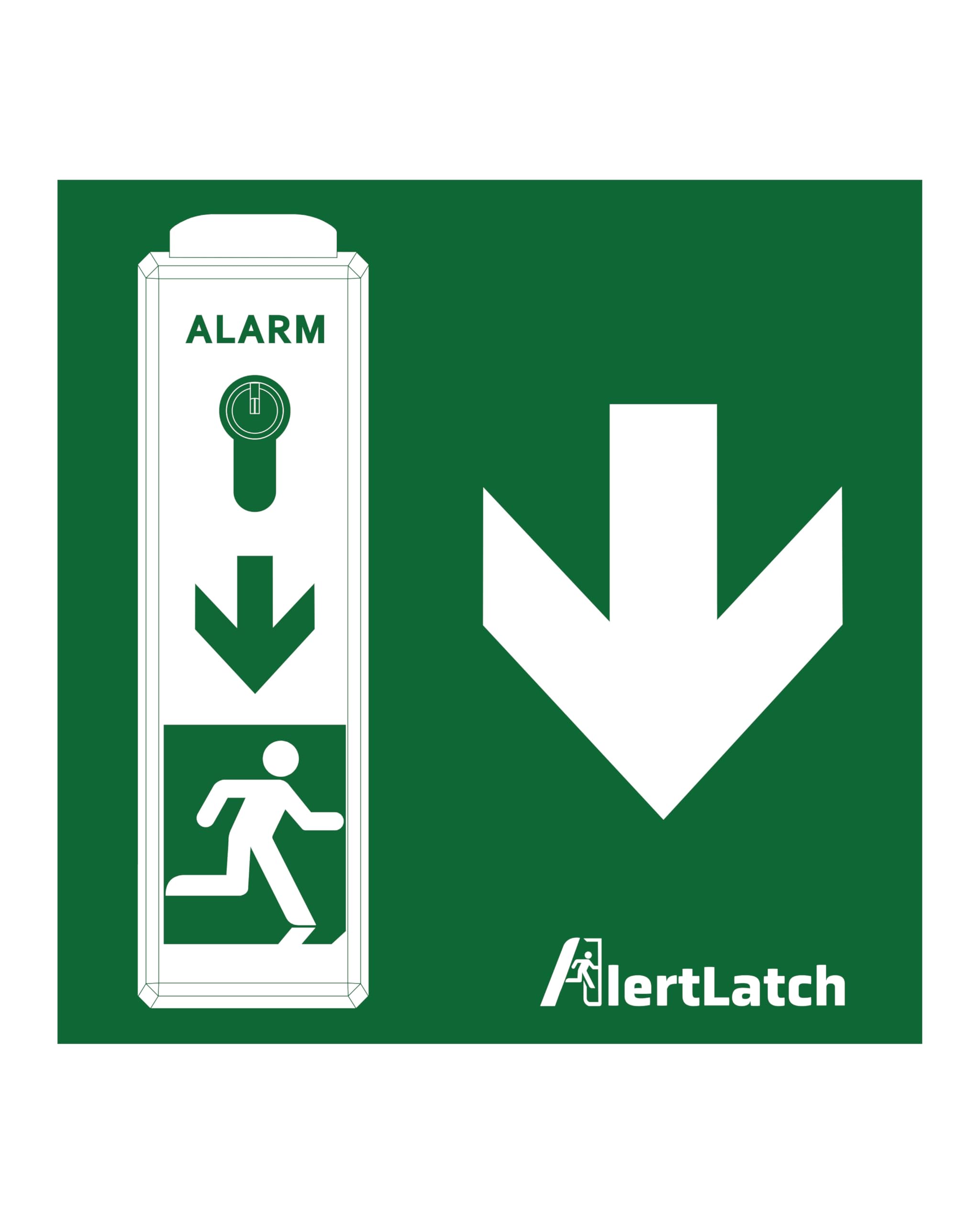 Einhand-Türwächter - mit Voralarm - Komplett-Set mit Einzelschließzylinder