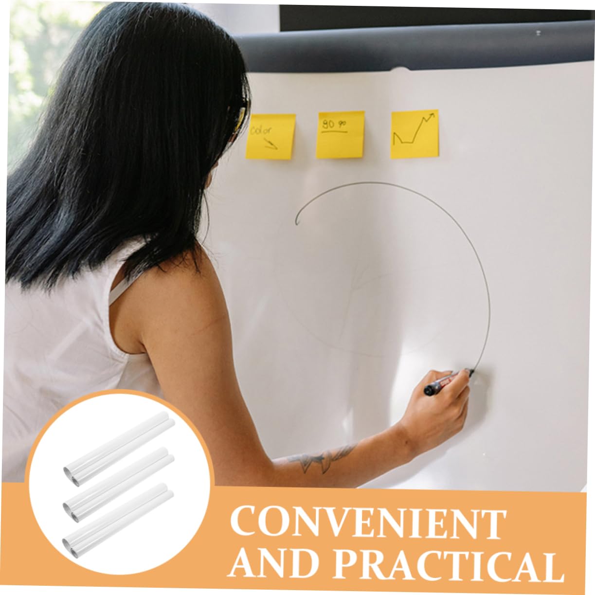 NUOBESTY 5 Juegos Etiqueta De La Pared De Pizarra Papel Tapiz Pegatinas De Pared Tablero De Menú Tablero De Mensajes Para El Hogar Pegatinas De Borrado En Seco Tablero De 3 piezas * 5