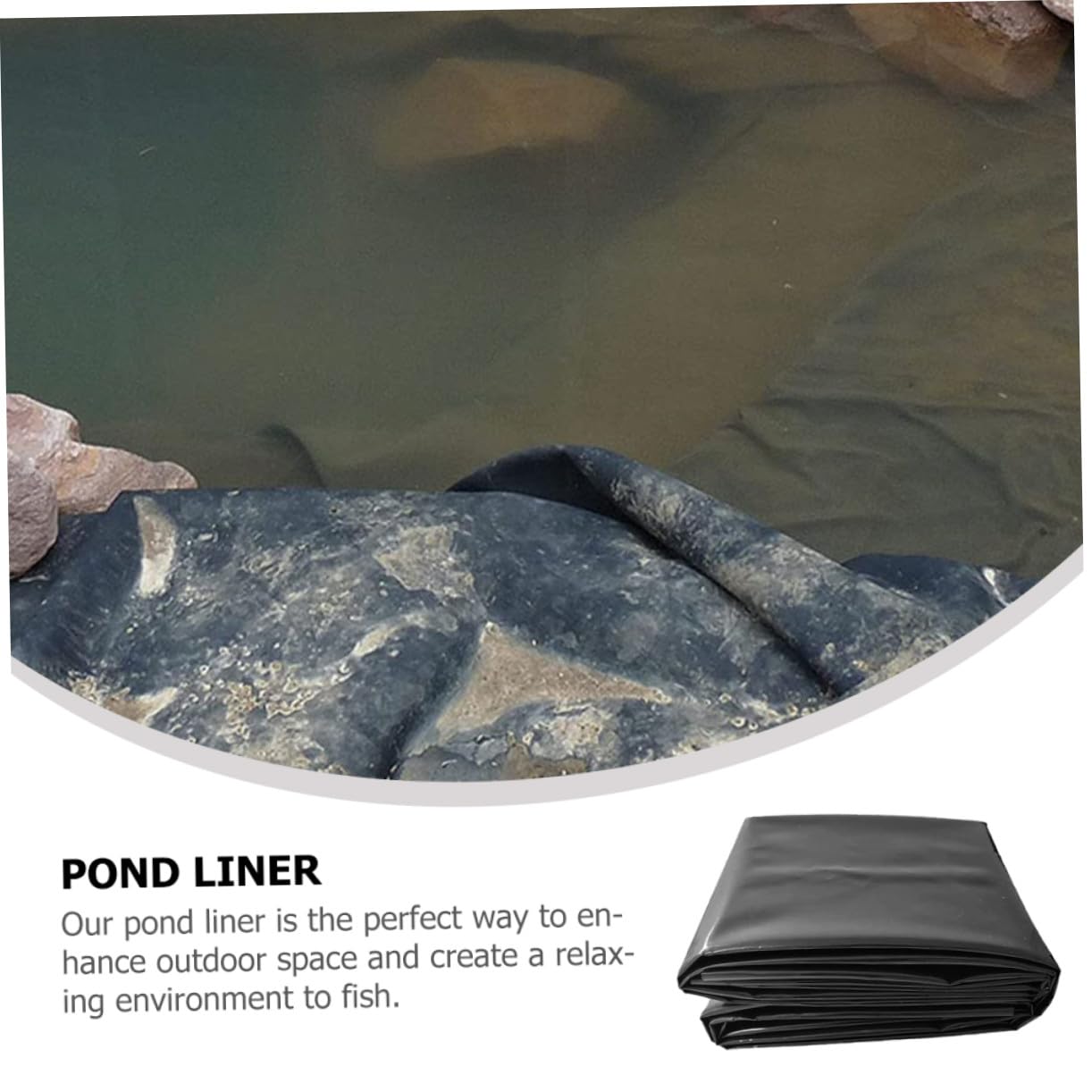 NUOBESTY Telo per Stagno Giardino Esterno Rivestimento Resistente per Piscine e fontane sottostrato per Tartarughe e paesaggistica acquatica