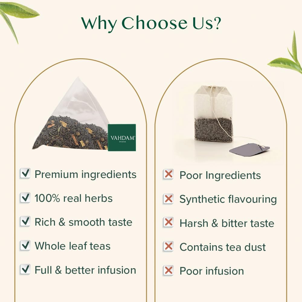 VAHDAM, Vanilla Spiced Chai Tea | 100 Tea Bags | Delicious Blend of Vanilla Masala Chai | Brew Hot, Cold or Iced - Image 6