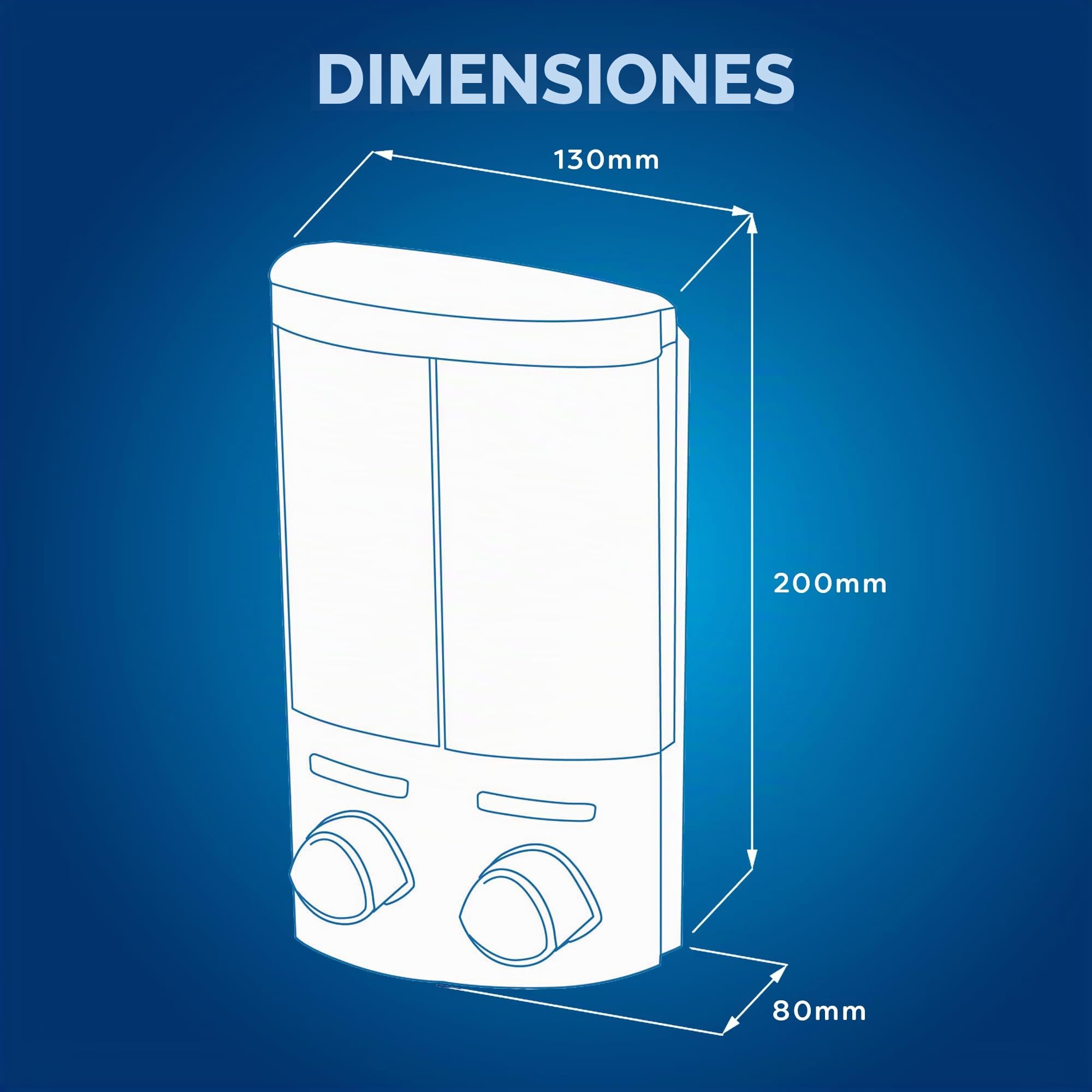 Croydex Euro - Dispensador de jabón Duo, Color metálico