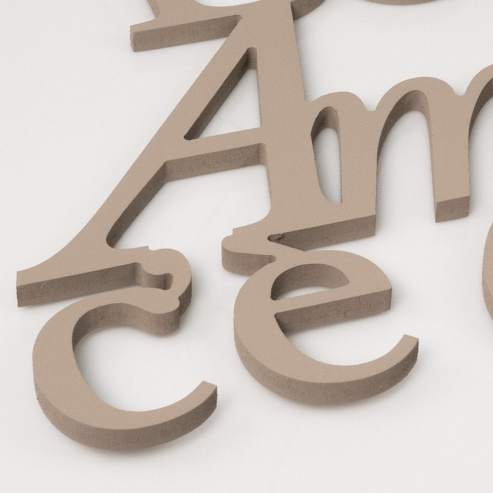 Letras de madera para colgar en la familia, donde hay amor, hay casa, decoración de madera de pared, decoración moderna para la casa, Made in Italy