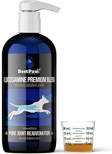 Medicina natural anti-envejecimiento para artritis articular y displasia de cadera, alivio del dolor para perros y gatos de la marca Glucosamina