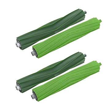 LOVECO 2 Set Replacement Rubber Brush Compatible for iRobot Roomba E Series E5 E6 i Series i7 i7+ i7 Plus Robotics