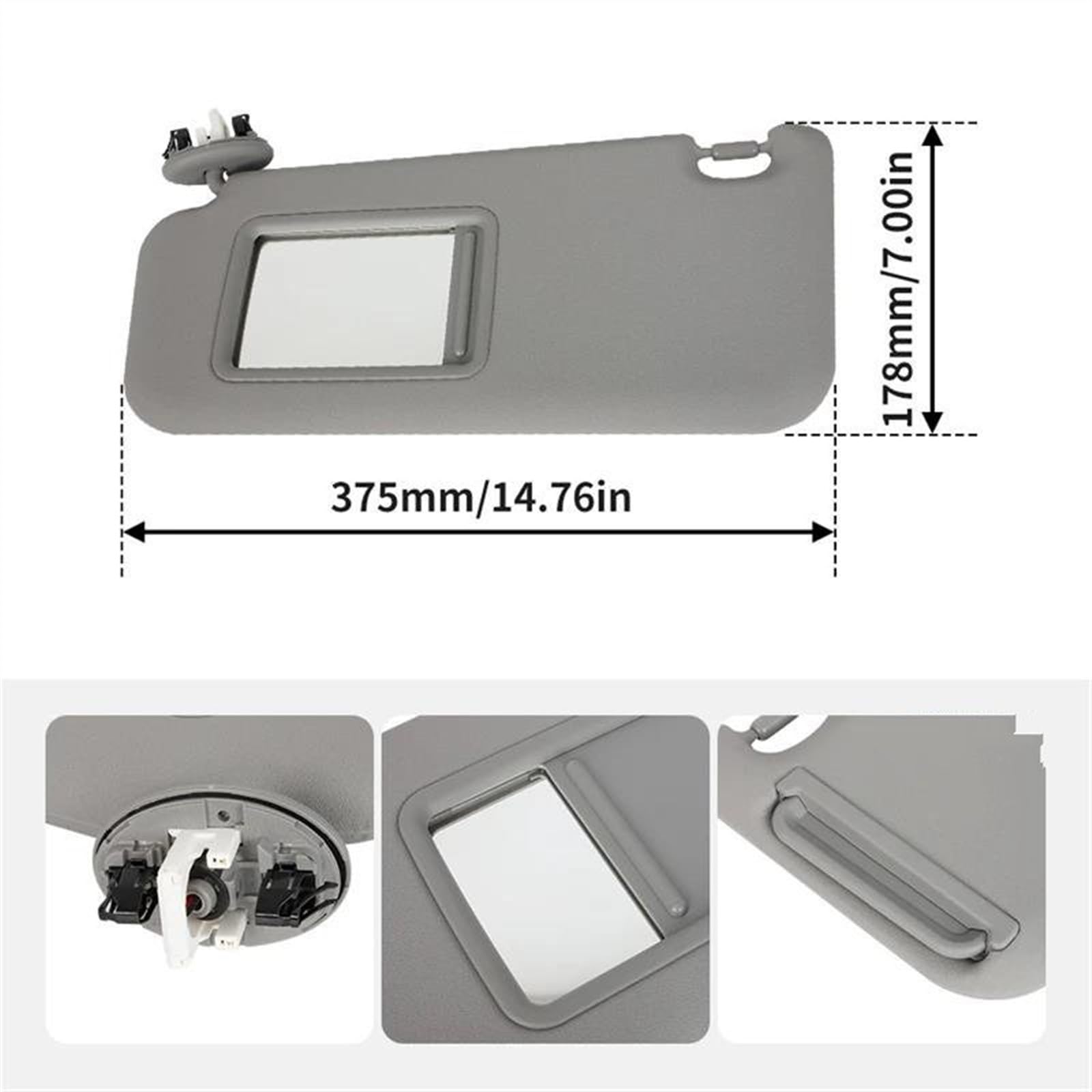 Alette Parasole Per Toyota Per RAV4 Per RAV 4 2006-2010 2011 2012 Parasole Automatico Lato Guida Sinistro Con Protezione Luce Parasole 74320-42501-B2 Estensore Parasole Auto