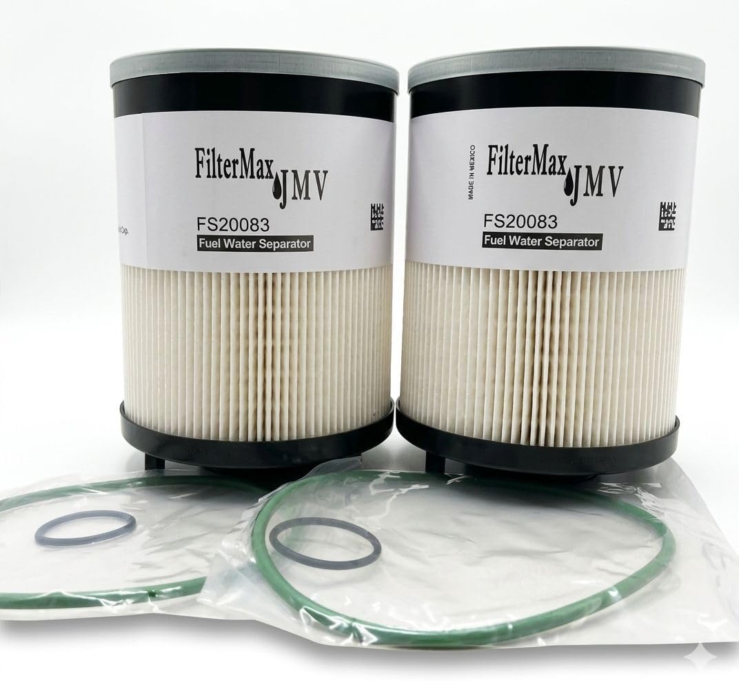 2 PACK FilterMax JMV FS20083 Fuel Water Separator Filter for CUMMlNS ISX DD13 DD15 DD16 A0000905051 A48507 PF46145;