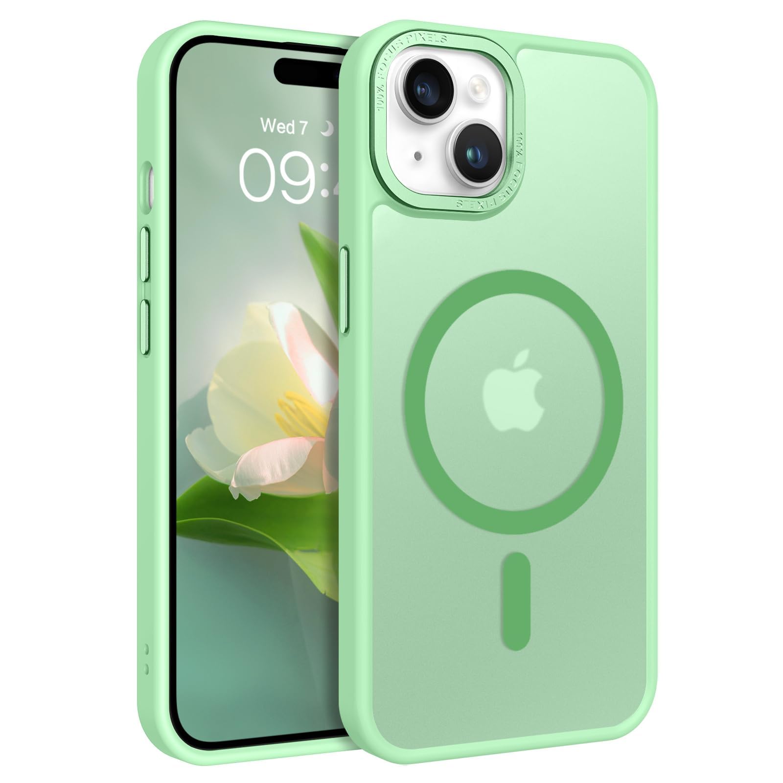 BENTOBEN for iPhone 15 Case, for iPhone15 Phone Case Compatible with MagSafe, Translucent Matte Magnetic Cover Shockproof Women Girl Protective Cute