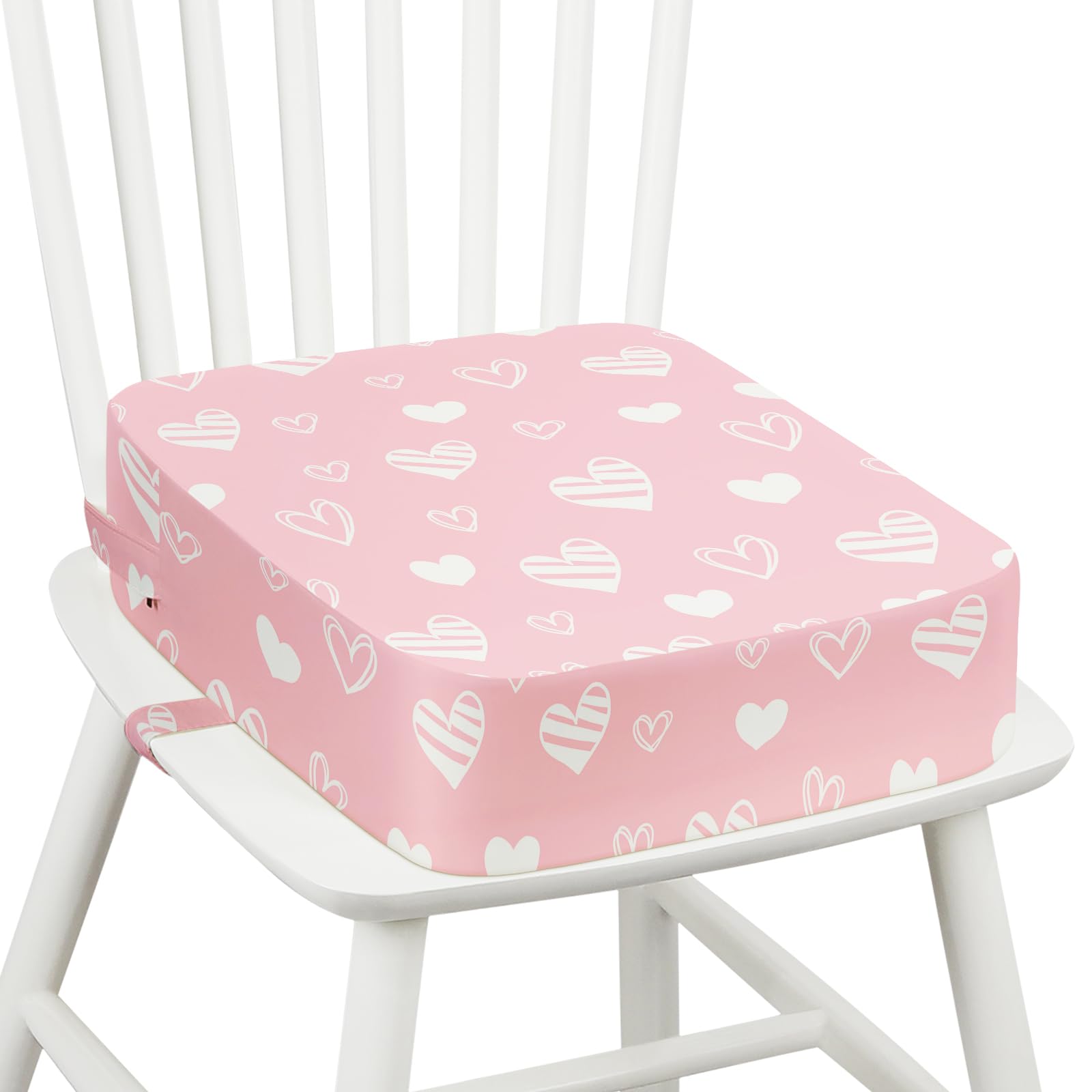 omedecal Sitzerhöhung Stuhl Kind Sitzkissen Kinder Kindersitzerhöhung 36 x 32 x 10 cm - Herz