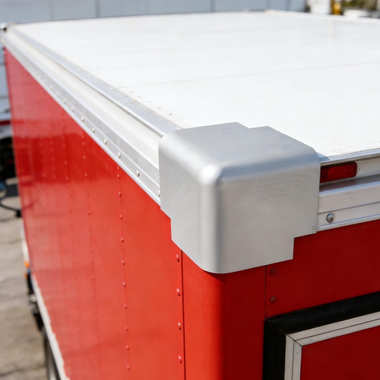2 protections d'angle métalliques : protections de bord en aluminium pour camions frigorifiques – d'angle pour conteneurs, fourgons et boîtes à outils de pour le transport