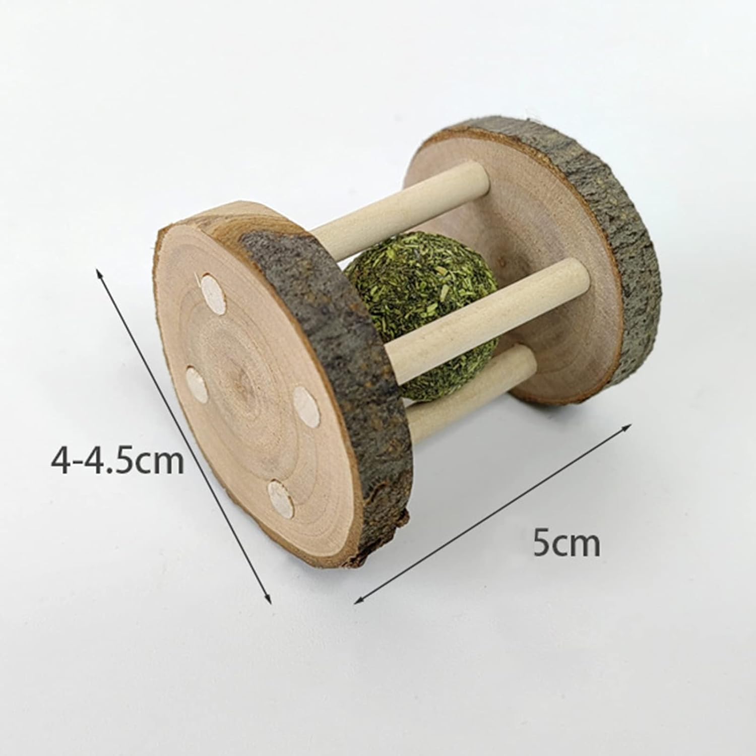 Hamster Kaninchen Kauspielzeug Natürliches Holz Spielspielzeug Holz Zähne Schleifen Spielzeug mit Glocke für Papagei Kaninchen Chinchilla Meerschweinchen Hamster Kleintiere Spielzeug für