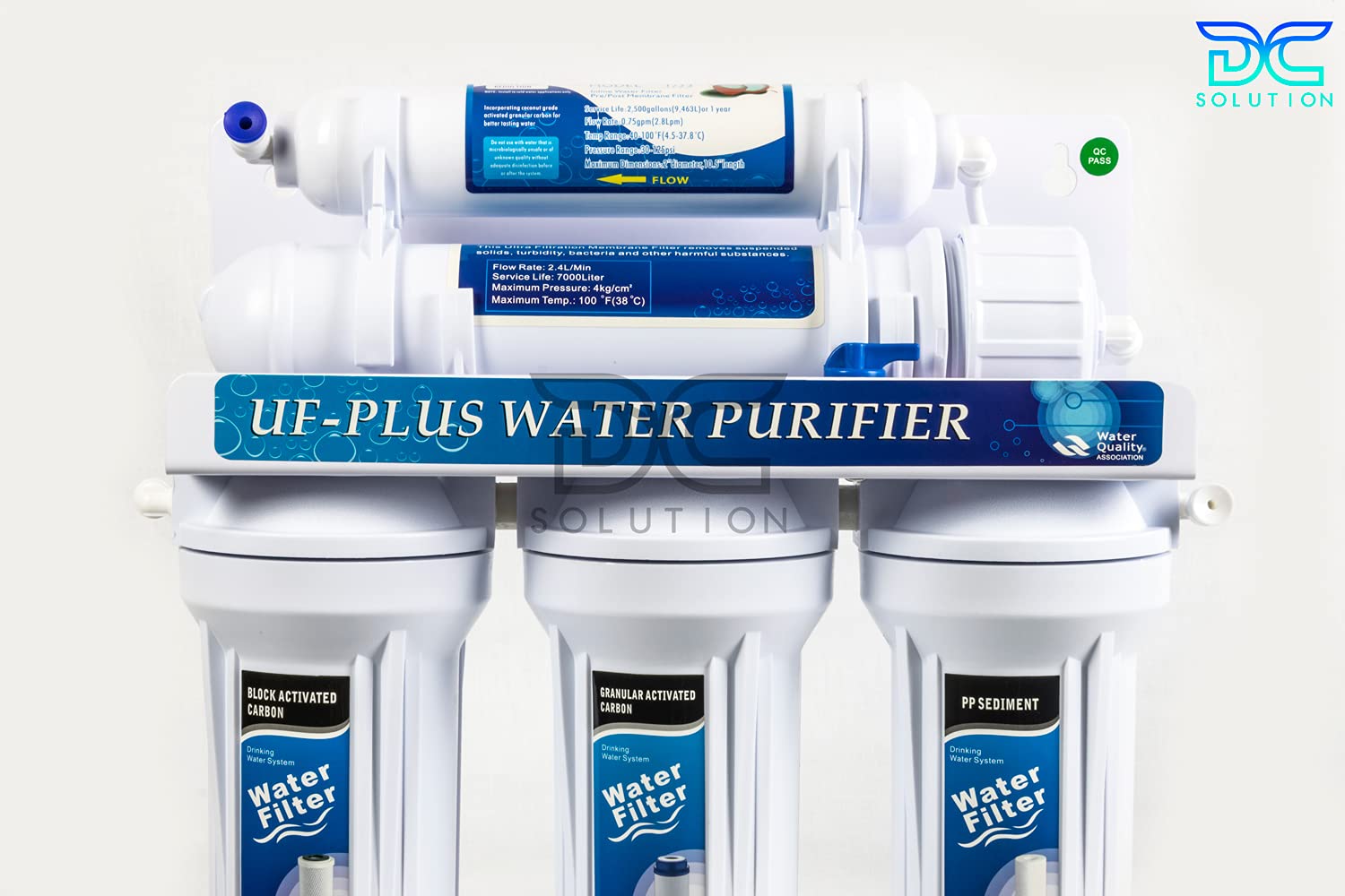 Depuratore Acqua Ultrafiltrazione 5 Stadi filtri | DC-UF5 Purificatore domestico acqua potabile dal rubinetto di casa