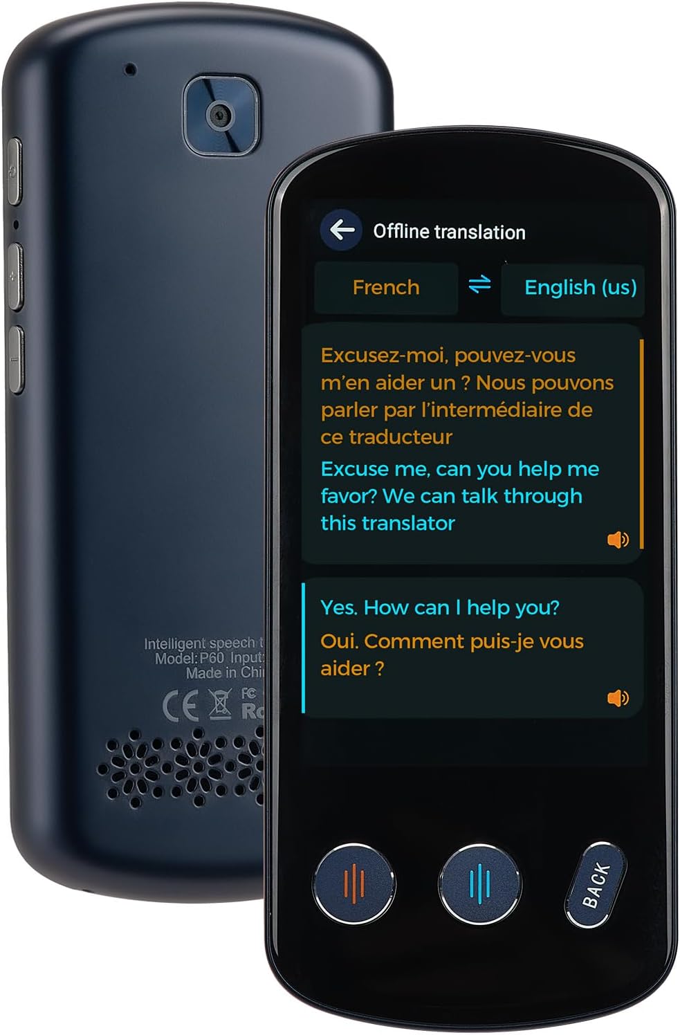 SVANTTO P60 AI Language Translator Device, Supports...