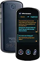SVANTTO Dispositivo tradutor de idiomas P60 AI, suporta 142 traduções bidirecionais de voz em tempo real, sem necessidade de WiFi, vida útil da bateria 8H, offline, gravação e tradução de fotos para