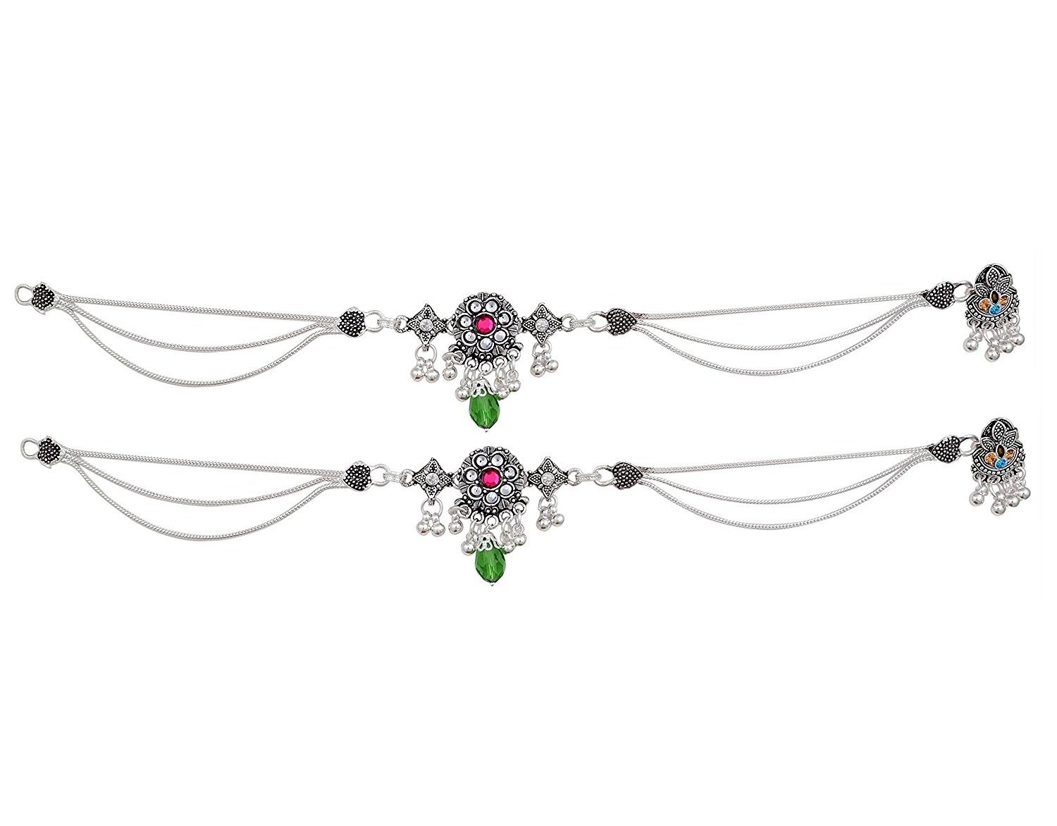 Charms Diva Silver Alloy Anklet For Girls & Women (B016W84U3G) Amazon Price History, Amazon Price Tracker