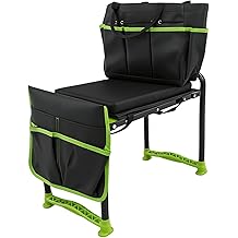 Garden Kneeler and Seat, Heavy Duty Garden Stool with 11" Wide Detachable Kneeling Pad, Foldable Garden Bench Chair with Gardening Tool Pouch and Bag, Gardening Gifts for Women, Seniors