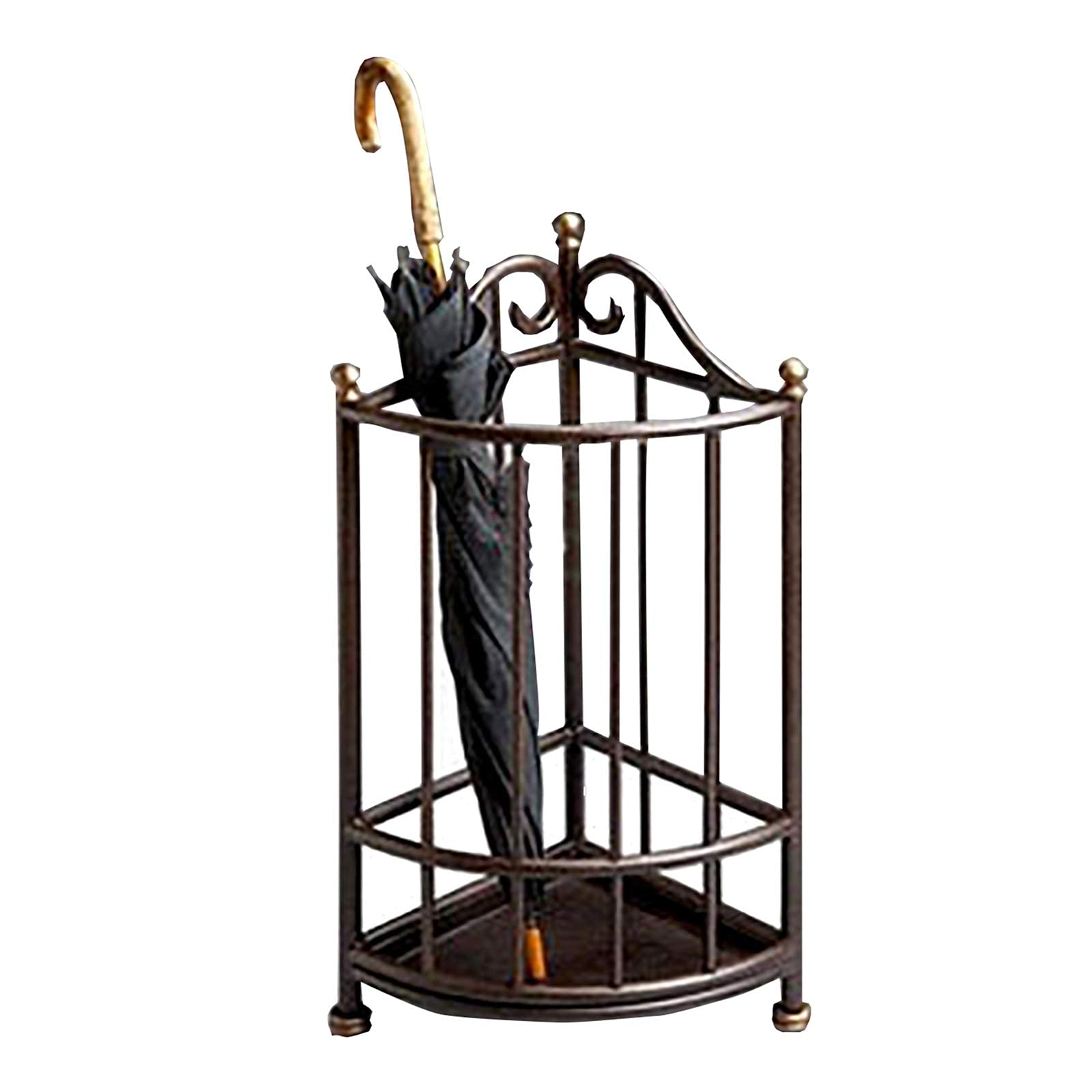 Porte-parapluie panier de rangement en fer 50 cm déco maison bureau
