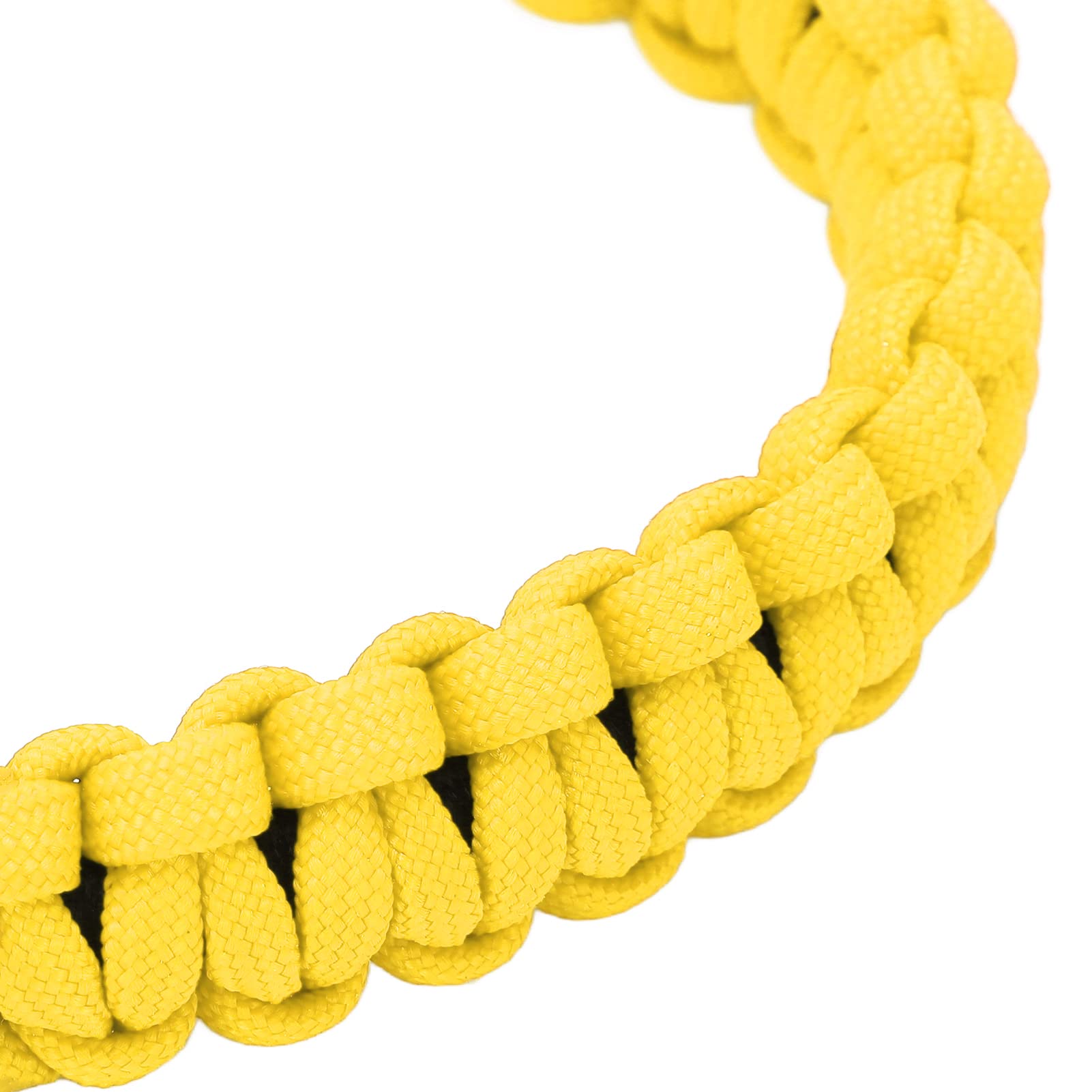 Imbracatura da Polso con, Cinturino da Polso con Cinturino da Polso con Composto Corda Lavorata a Maglia a Mano Regolabile per L'allenamento(Giallo)