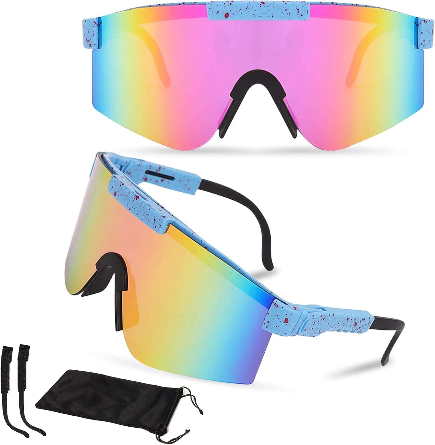 Occhiali Da Ciclismo Beciles - Uomo/donna, Anti-UV E Antivento - Foto 6