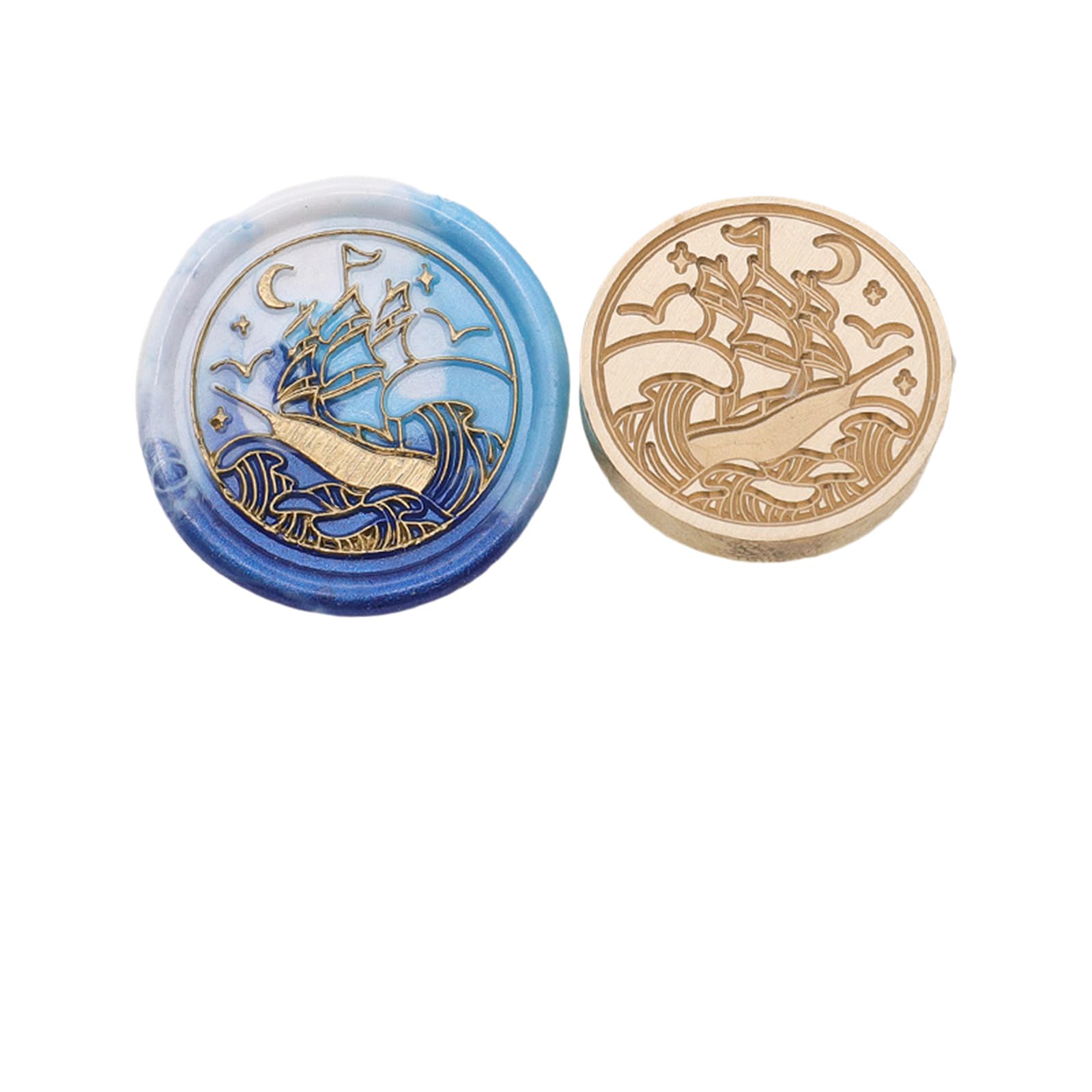 Kalttoy Series Wax Seal Stamp Head Metal Wax Stamp Head for Valentines Card Birthday Card Invitations Envelope