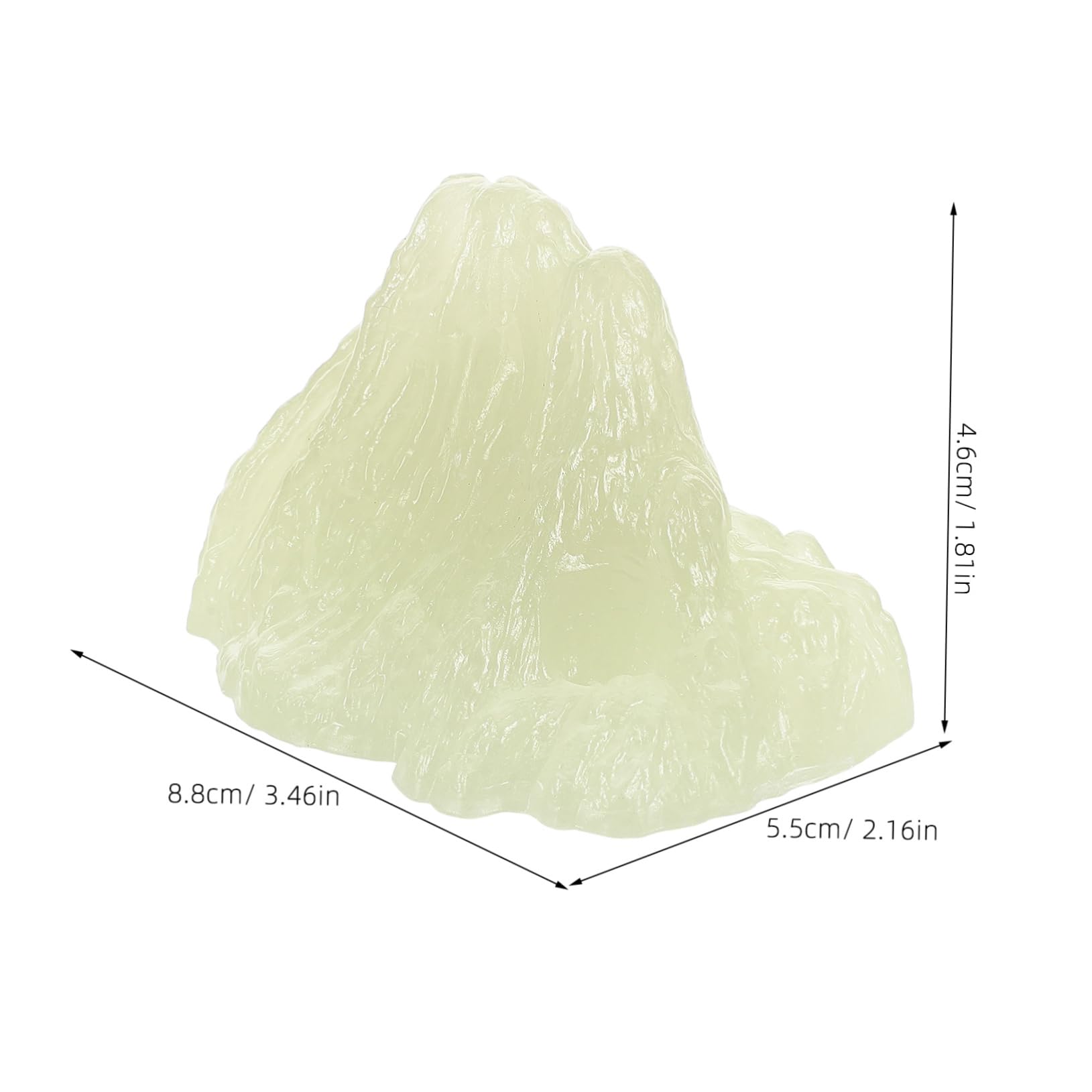 COLLBATH Decorative Fish Tank Supplies Luminous Rocks Aquarium Substrate Glow-in-The-Dark Decor