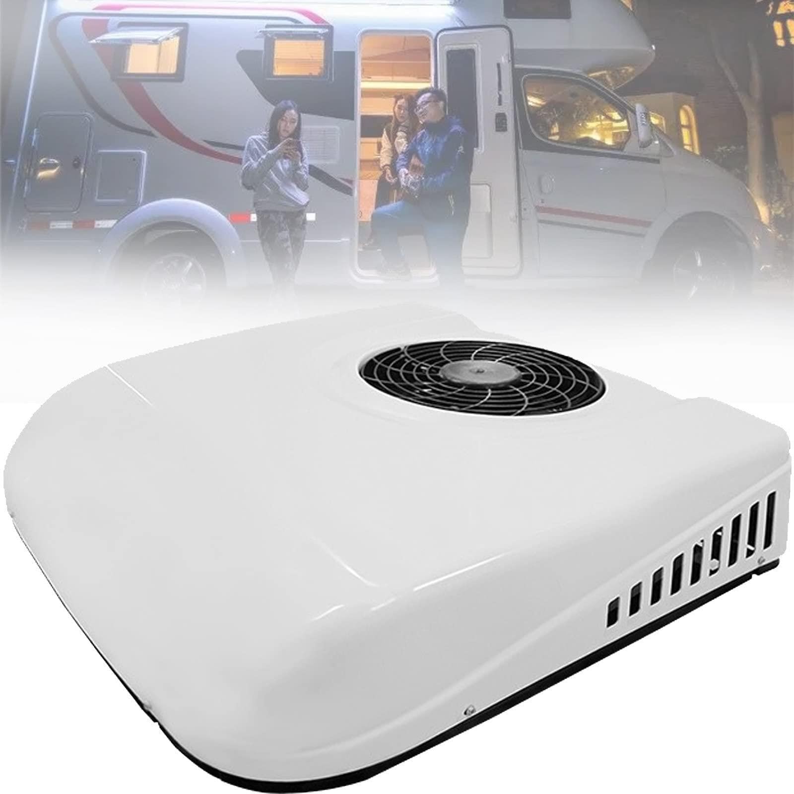Klimatyzacja Dachowa 7500 BTU, 12V/24V DC do Ciężarówki White-12V
