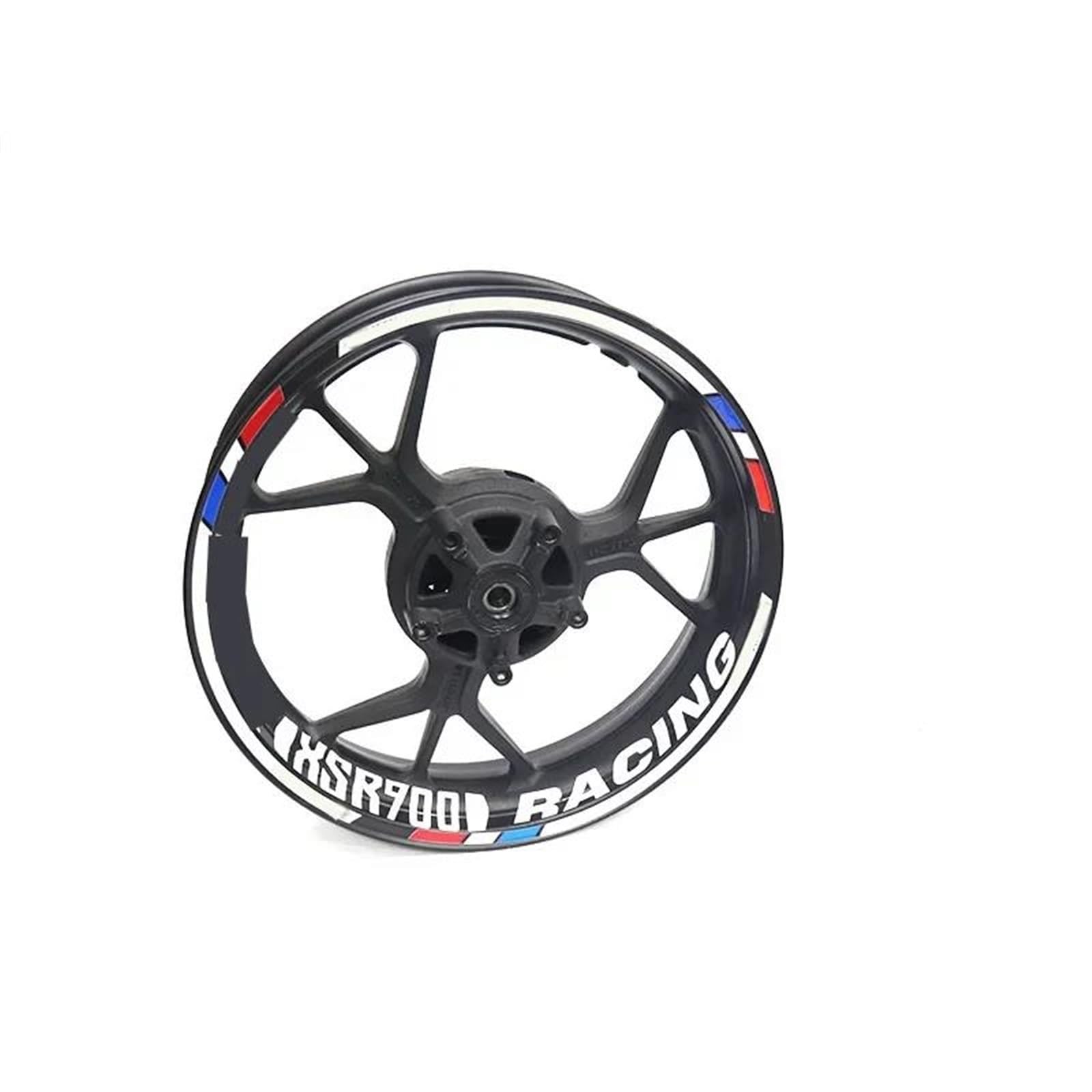 Stickers Motorcycle Accessories Wheel Stickers Reflective Decals Rims for Yamaha XSR900 Xsr900(Style 10)
