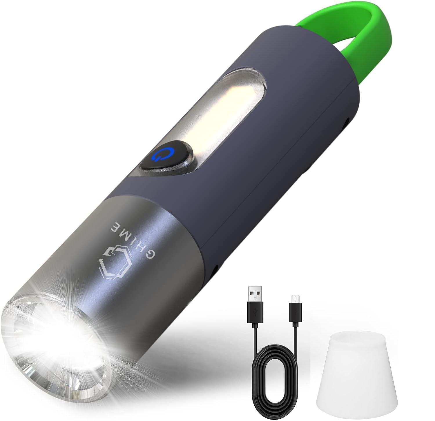 LED Torch Lights Rechargeable 750 High Lumens, 200 Meter Range, Super Bright Adjustable Focus Flashlight, 4 Lighting Modes for Outdoor Camping Hiking Emergency