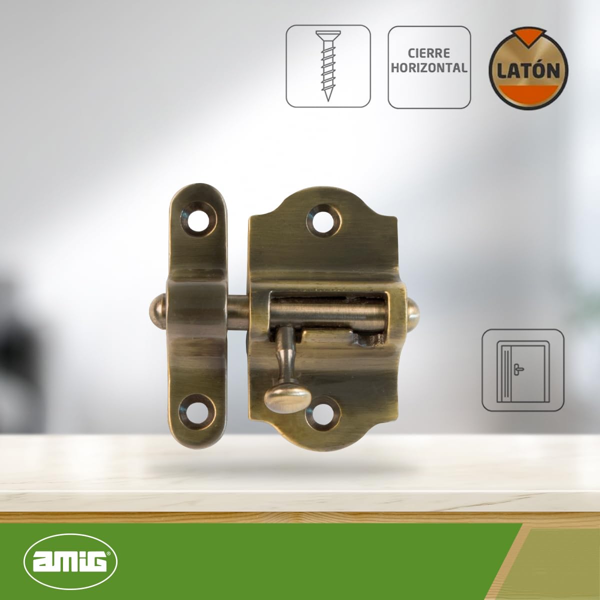 Amig - Pasador 720-50 laton cuero