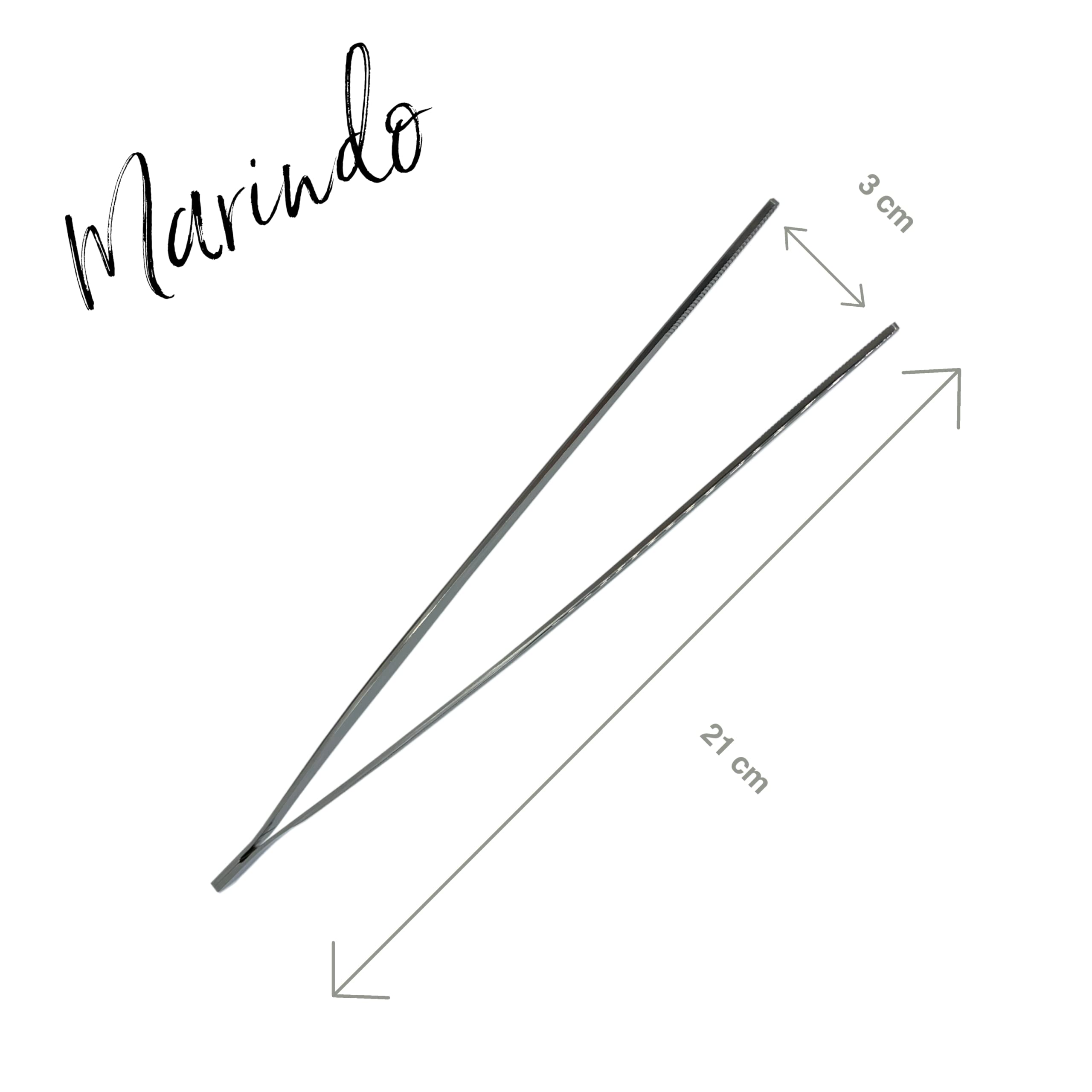 Marindo® Pinzetta da portata (acciaio inox 21 cm), pinzetta per