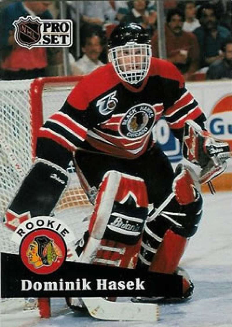 Amazon.com: 1991-92 Pro Set #529 Dominik Hasek RC Rookie Card Chicago  Blackhawks Official NHL Hockey Card in Raw (NM or Better) Condition :  Everything Else