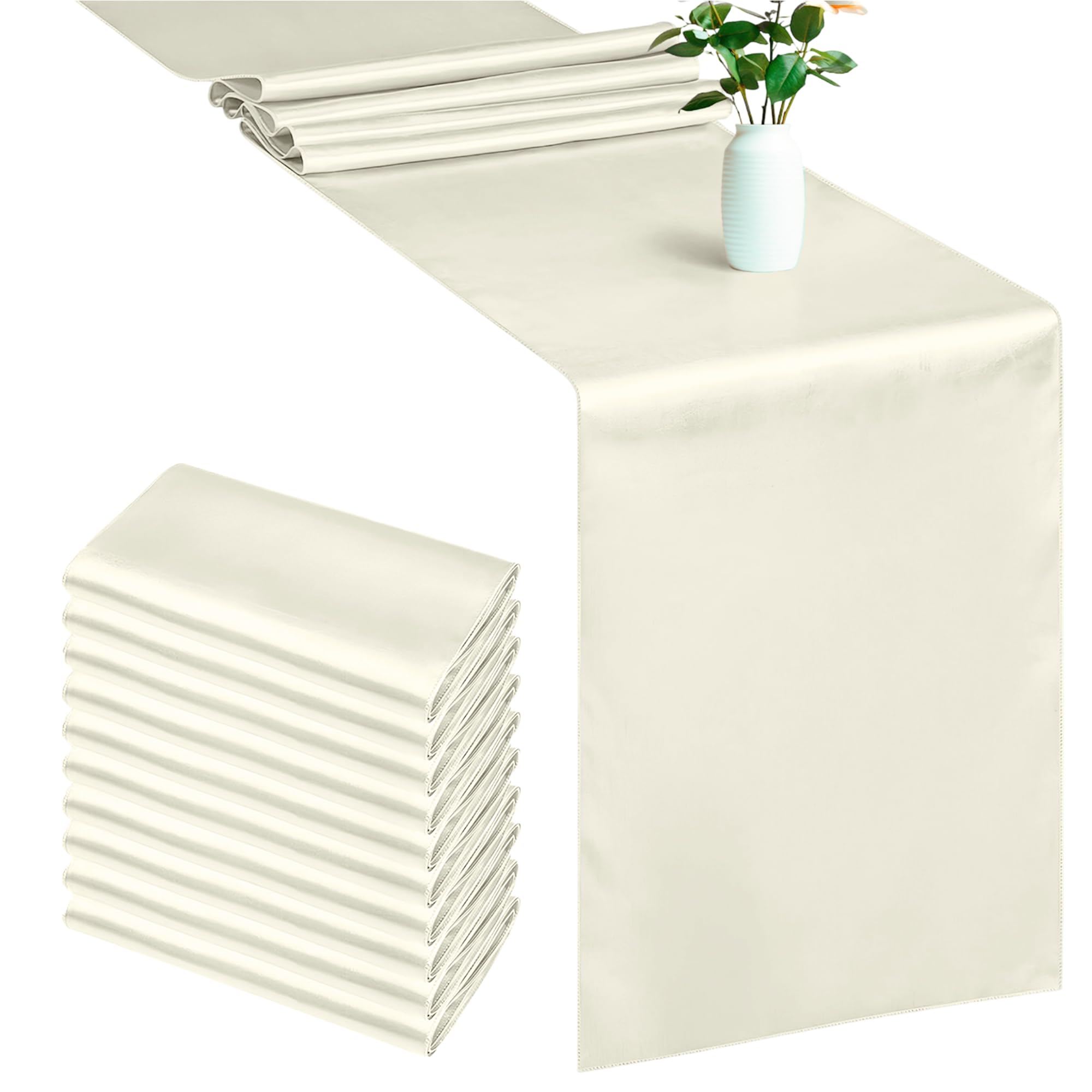Trimming Shop Ivory Table Runner, 11 x 108 Inch (Pack of 10) โ image 1
