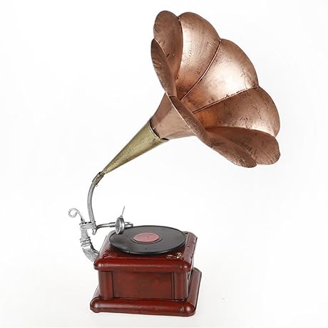 AISHUAIGE Antike Ornamente des Grammophonmodells des Handwerks Eisen AISHUAIGE Antike Ornamente des Grammophonmodells des Handwerks Eisen