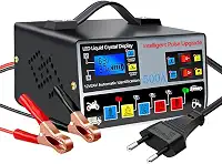 Carregador de Bateria Automotivo, Carregador de Bateria de Moto com Visor, 220v