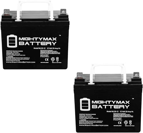 Mighty Max Battery ML35-12 - Batería para silla de ruedas eléctrica de 12 V 35 AH Revolution Mobility Liberty 312 - 2 unidades