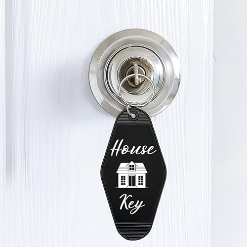 Miniatura 3 de Llavero con llavero de casa, estilo retro, motel, hotel, casa, casa, regalo para familiares, amigos, casa nueva