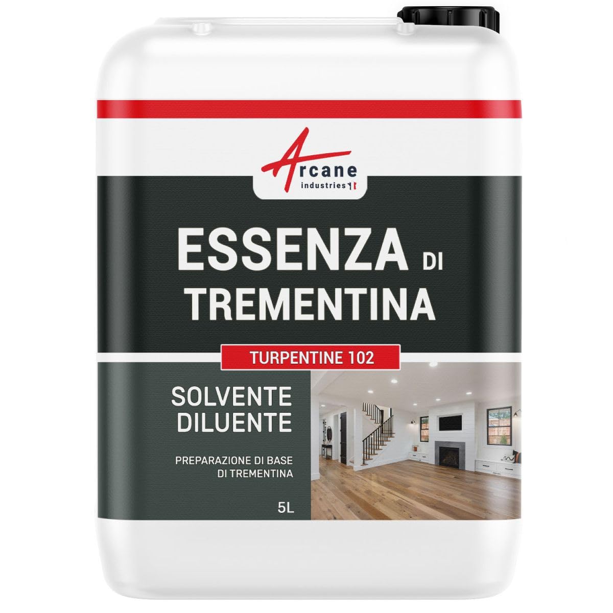 Essenza di trementina, per pulire e proteggere il legno - TURPENTINE 102-5 L - ARCANE INDUSTRIES