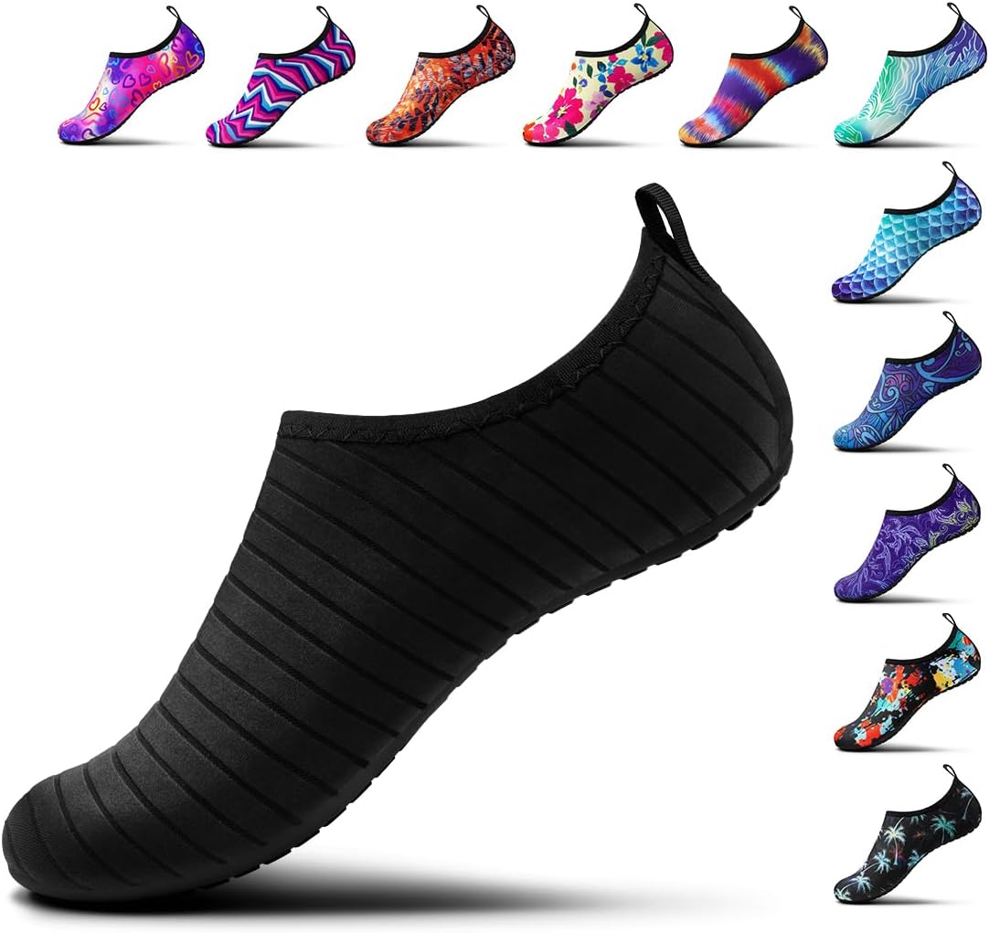 Womens and Mens Water Shoes Quick-Dry Aqua Socks Barefoot for Outdoor Beach Swim Surf Yoga Exercise SWS001
