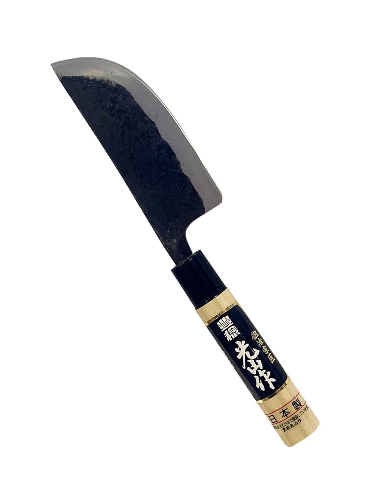 包丁 収穫 黒打 収穫包丁 両刃 木サヤ付 135mm 包丁 収穫 黒打 収穫包丁 両刃 木サヤ付 135mm 包丁 収穫 黒打 収穫