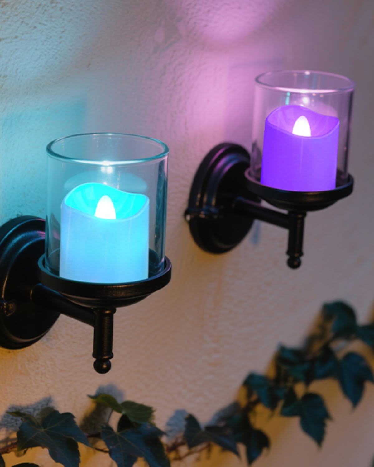 SoulBay 12er Bunte LED Teelichter Wiederaufladbar mit Fernbedienung & Timer | Aufladbare Teelichter mit Ladestation, LED Kerzen Aufladbar Flackernd für Kürbis Zimmer Wohnzimmer Halloween Deko Weihnachten