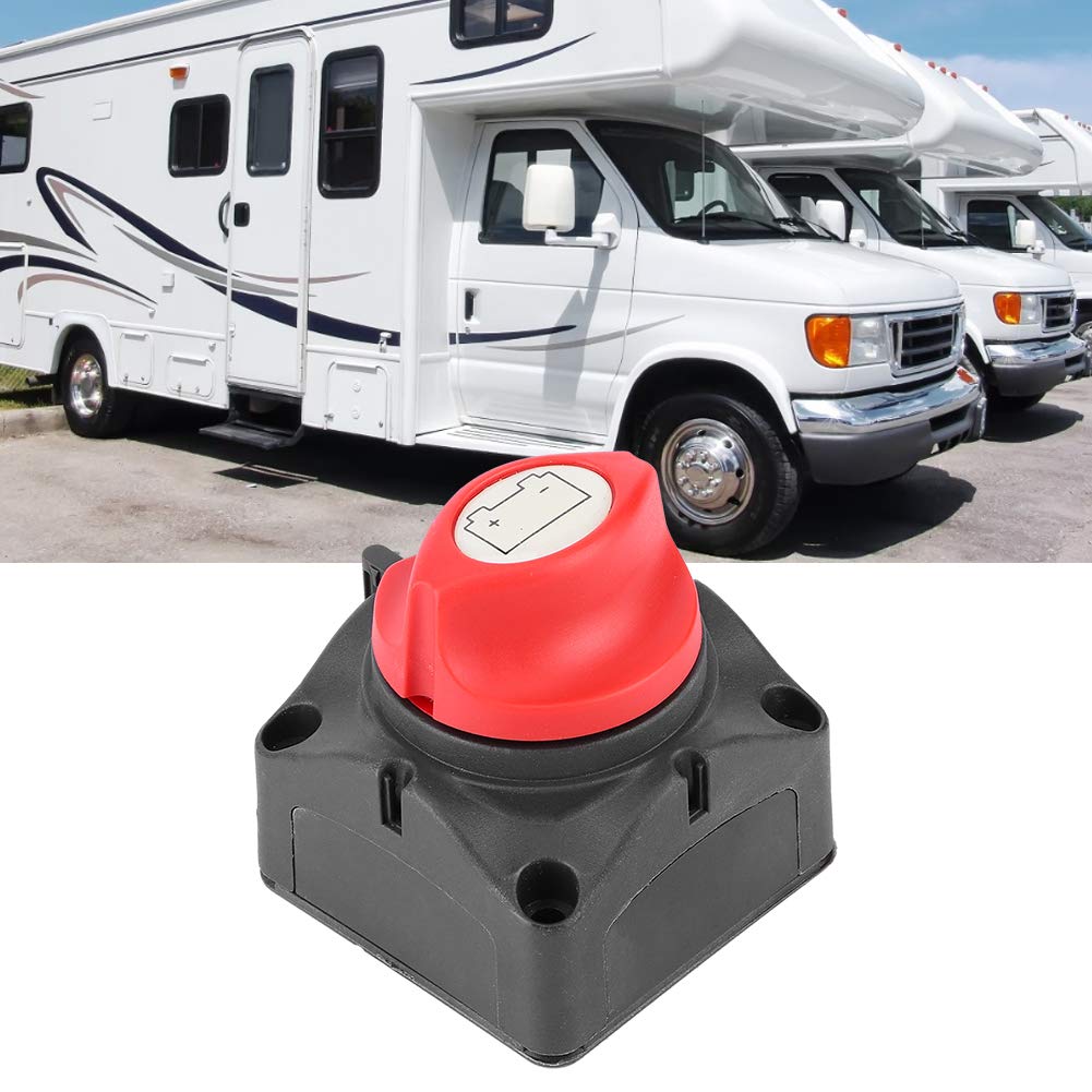 EBTOOLS pour coupe circuit batterie 12v pour coupe circuit batterie 12v 12V 600A Isolateur de puissance de batterie Déconnexion principale coupée Interrupteur à deux niveaux pour RV Yacht Interrupteu