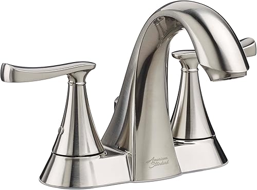 American Standard 7413201.295 Chatfield - Grifo de baño con 2 manijas de 1.2 GPM, níquel cepillado