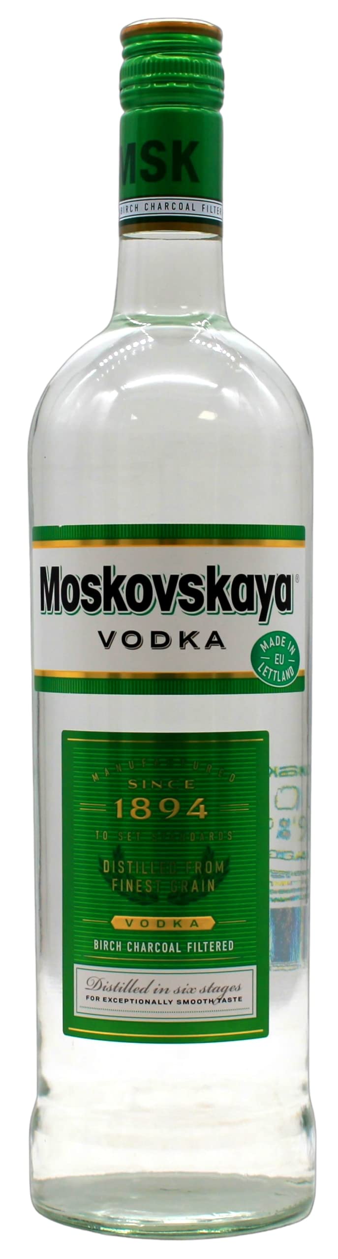 Moskovskaya Vodka 38% vol., 6er Pack (6 x 1 l)